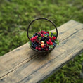 Load image into Gallery viewer, Gosia Suchodolska IGMA Artisan Miniature Wild Berry & Orchard Fruit Basket Exclusive