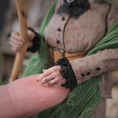 Load image into Gallery viewer, Friendly Witch by Creager Studios OOAK Sculpted Clay Halloween Character Lady Doll