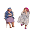 Load image into Gallery viewer, James Carrington Gossiping Ladies Pair 1:12 OOAK Retro Mid-Century Style Dolls