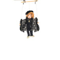 Load image into Gallery viewer, Noble Courtier Marionette Puppet with Black Cloak by Loretta Kasza