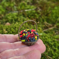 Load image into Gallery viewer, Gosia Suchodolska IGMA Artisan Miniature Mixed Berry Basket Exclusive