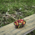 Load image into Gallery viewer, Gosia Suchodolska IGMA Artisan Miniature Crimson & Golden Berry Basket Exclusive