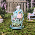 Load image into Gallery viewer, Aurea Spain Teddy Bear Sewing Basket Vignette Miniature Dollhouse 1:12
