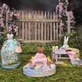 Load image into Gallery viewer, Aurea Spain Teddy Bear Sewing Basket Vignette Miniature Dollhouse 1:12