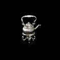 Load image into Gallery viewer, Eugene Kupjack Sterling Silver Tea Kettle with Warmer Dollhouse Miniature