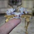 Load image into Gallery viewer, Janice Crawley French Quimper Tea & Coffee Service Dollhouse Miniature Set