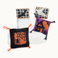 Load image into Gallery viewer, Halloween Pillow Set Artisan Handmade Miniature Needlepoint Decorative Cushions (Set of 4)