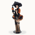 Load image into Gallery viewer, Halloween Witch One-of-a-Kind Porcelain Doll by Dana Burton for Magpie Miniatures