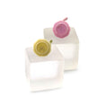 Load image into Gallery viewer, Pair Pink & Yellow Easter Teacups with Whipped Cream & Jelly Beans Paris Miniatures