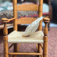 Load image into Gallery viewer, One-of-a-Kind Cream Hand-Crocheted Round Decorative Pillow 1:12 Scale