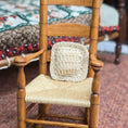 Load image into Gallery viewer, One-of-a-Kind Hand-Crocheted Square Decorative Pillow 1:12 Scale