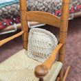 Load image into Gallery viewer, One-of-a-Kind Hand-Crocheted Square Decorative Pillow 1:12 Scale