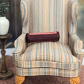 Load image into Gallery viewer, Miniature Hand-Stitched Petit-Point “Mesha” Bolster Pillow by Sharon Garmize (1:12 Scale)