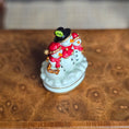 Load image into Gallery viewer, Randall Zadar Snowman Family Bronze Christmas Figurine Retired 2001 #65