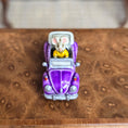 Load image into Gallery viewer, Randall Zadar Cool Little Cars #3 Mouse Car Bronze Figurine Retired 2006 Purple