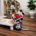 Load image into Gallery viewer, Aleah Klay Cheese Hat Fashionista Mouse OOAK Miniature c.2014
