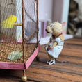 Load image into Gallery viewer, Aleah Klay Marilyn-Inspired Mouse in White Dress OOAK Miniature 2013