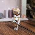 Load image into Gallery viewer, Aleah Klay Marilyn-Inspired Mouse in White Dress OOAK Miniature 2013