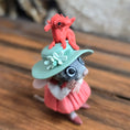 Load image into Gallery viewer, Aleah Klay “Miniature Mouse with Pet Dragon Hat” OOAK 2014
