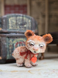 Load image into Gallery viewer, Aleah Klay Whimsical Spotted Hug Bear Cub OOAK 2016 Hand Sculpted