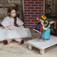 Load image into Gallery viewer, Alice Mouse with Red Queen Doll by Aleah Klay, OOAK 2014