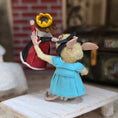 Load image into Gallery viewer, Alice Mouse with Red Queen Doll by Aleah Klay, OOAK 2014