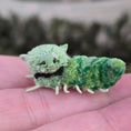 Load image into Gallery viewer, Aleah Klay Green Caterpillar OOAK Miniature 2015