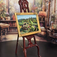 Load image into Gallery viewer, Miniature Dollhouse Artisan SIGNED OOAK Masaya Okada Painting Garden in Bloom