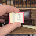 Load image into Gallery viewer, Hand holding a small book with text on a blurred background