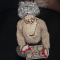 Load image into Gallery viewer, RESERVED FOR RICK: Marcia Backstrom OOAK Granny Baker Character Doll with Cookie Tray