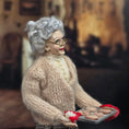 Load image into Gallery viewer, RESERVED FOR RICK: Marcia Backstrom OOAK Granny Baker Character Doll with Cookie Tray