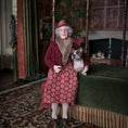 Load image into Gallery viewer, Julie Campbell IGMA Seated Elder Lady Doll in Burgundy Coat Clay Character Figure