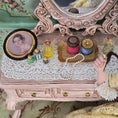 Load image into Gallery viewer, Gale Elena Bantock IGMA OOAK Victorian Vanity Dollhouse Vignette Signed 2022