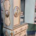 Load image into Gallery viewer, Gale Elena Bantock Victorian Bedroom Wardrobe Vignette with Lady Doll at Bedtime IGMA