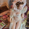 Load image into Gallery viewer, James Carrington doll in lace lingerie with a decorative background