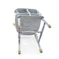 Load image into Gallery viewer, RARE Hand-Painted Carved Wood Antique-Style High Chair by Bluette Meloney