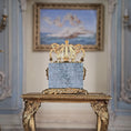 Load image into Gallery viewer, Ornate Louis XVI Bronze & Marble Lyre Mantel Clock by David Iriarte Spain