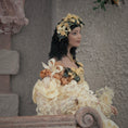 Load image into Gallery viewer, RESERVED SUSAN Lady Doll in Ivory & Buttercream Lace Gown Dark Hair