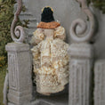 Load image into Gallery viewer, RESERVED SUSAN Lady Doll in Ivory & Buttercream Lace Gown Dark Hair