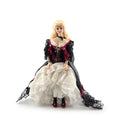 Load image into Gallery viewer, Belle Epoque Blonde in Lace & Crimson Silk Corset Porcelain Dollhouse Doll