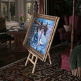 Load image into Gallery viewer, Fatima Dona Miniature Oil Painting After Sorolla Bathing Time Gilt Frame