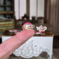 Load image into Gallery viewer, Miyuki Nagashima Sevres Style Porcelain Pink Floral Tea Set with Service for Two