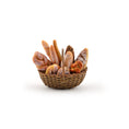 Load image into Gallery viewer, Artisan Bread Basket with Realistic Clay Rustic Loaves