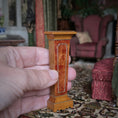 Load image into Gallery viewer, Geoffrey Wonnacott Working Burl Wood Clock with Pedestal Stand Gold-plated Accents