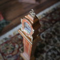 Load image into Gallery viewer, Geoffrey Wonnacott Working Burl Wood Clock with Pedestal Stand Gold-plated Accents