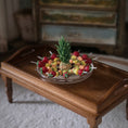 Load image into Gallery viewer, Miniature Pineapple Fruit Kabob Appetizer on Glass Serving Platter