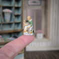 Load image into Gallery viewer, Robert Olszewski “Special Treat” Boy And Bunny Shelf Sitter Spring Figurine
