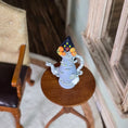 Load image into Gallery viewer, Whimsical Haunted House Halloween Coffee Pot Sculpted Clay Miniature