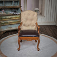 Load image into Gallery viewer, George VI Style Walnut Gentleman’s Desk Armchair 1:12
