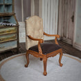 Load image into Gallery viewer, George VI Style Walnut Gentleman’s Desk Armchair 1:12
